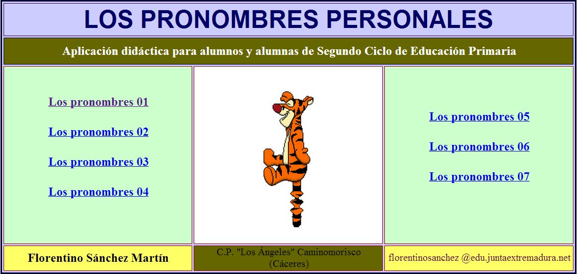 ejercicios pronombres personales tГіnicos y ГЎtonos 6 primaria
